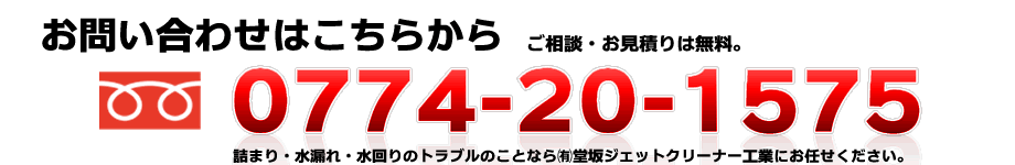 お問い合わせは0774-20-1575まで