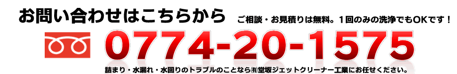 お問い合わせは0774-20-1575まで